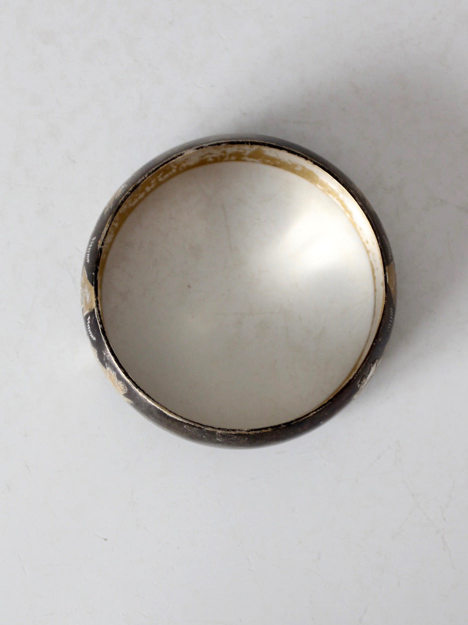 vintage 1970s mixed metal elephant bangle bracelet