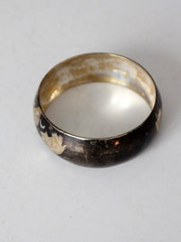 vintage 1970s mixed metal elephant bangle bracelet