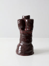 vintage free form studio pottery vase