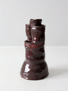 vintage free form studio pottery vase