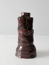 vintage free form studio pottery vase