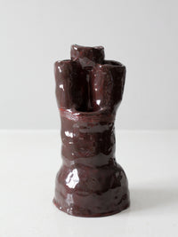 vintage free form studio pottery vase