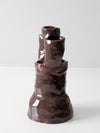 vintage free form studio pottery vase