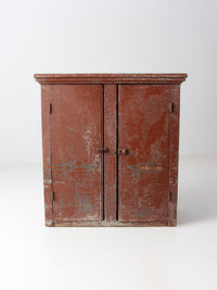 antique painted primitive countertop cupboard