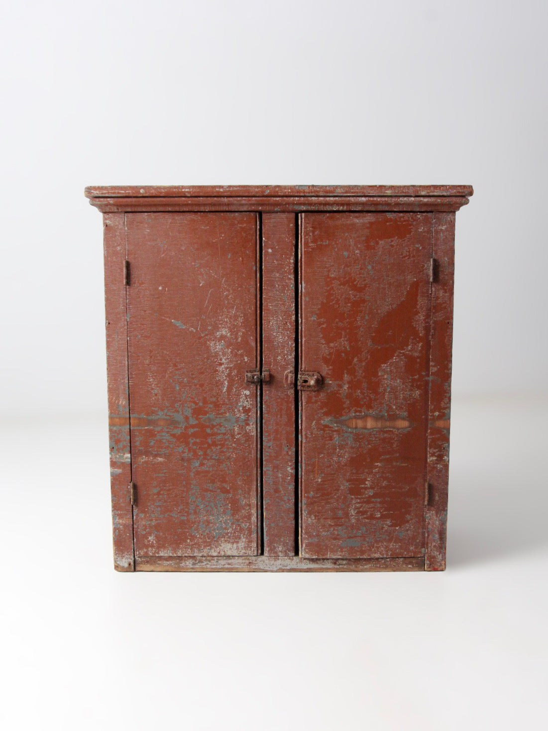 antique painted primitive countertop cupboard