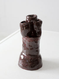 vintage free form studio pottery vase