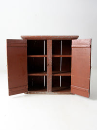 antique painted primitive countertop cupboard