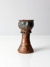 vintage studio pottery chalice vase