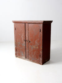antique painted primitive countertop cupboard