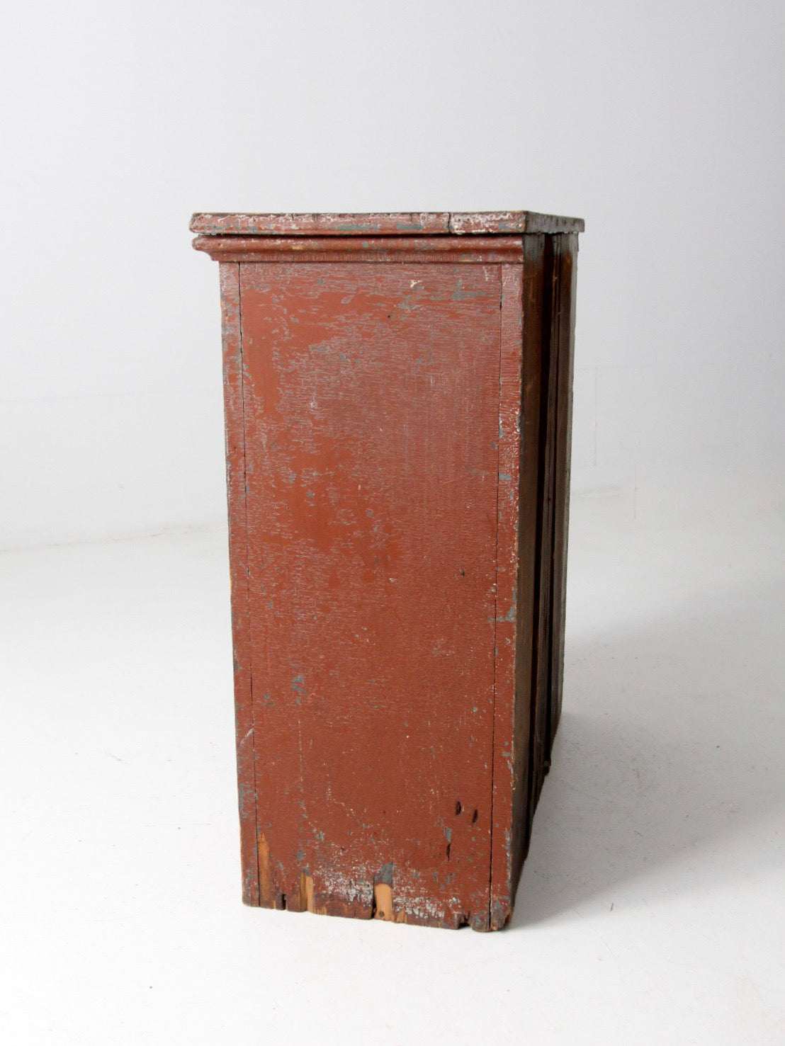 antique painted primitive countertop cupboard