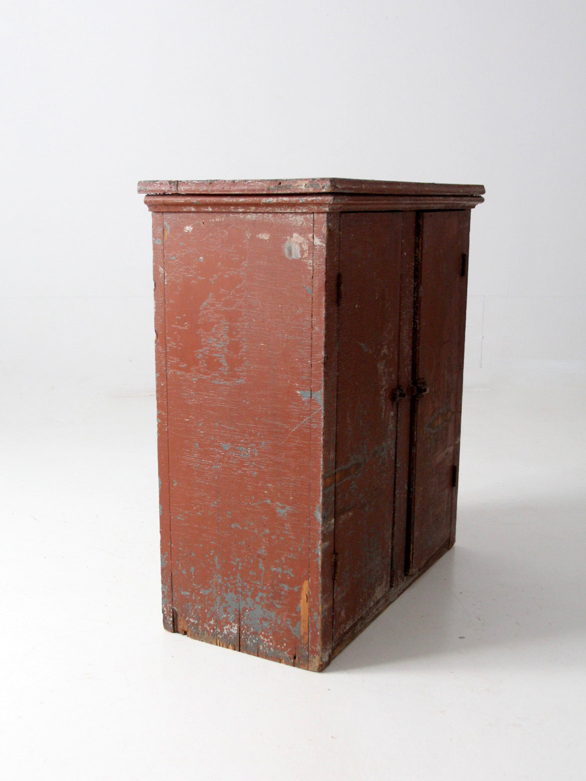 antique painted primitive countertop cupboard