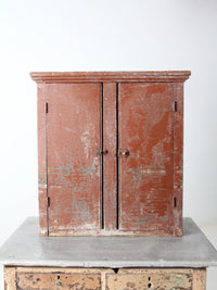 antique painted primitive countertop cupboard