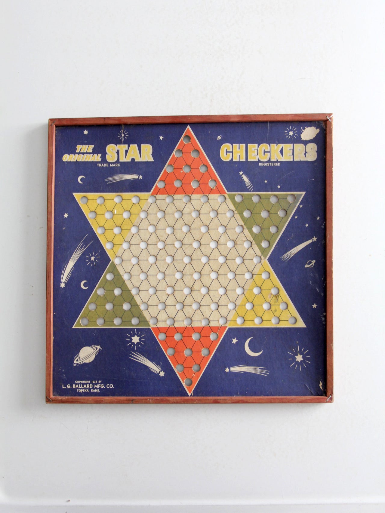 vintage 1938 The Original Star Checkers game board – 86 Vintage