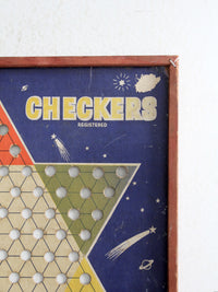 vintage 1938 The Original Star Checkers game board