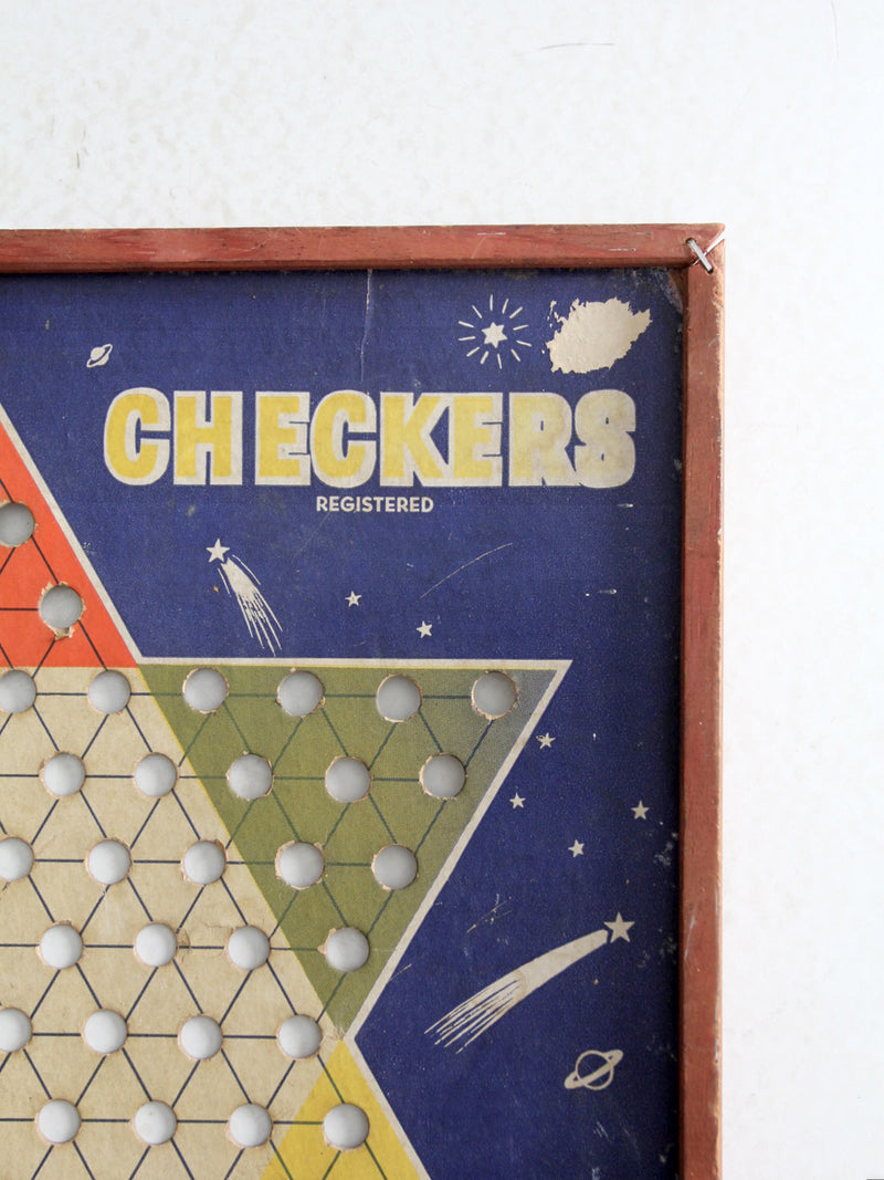 vintage 1938 The Original Star Checkers game board