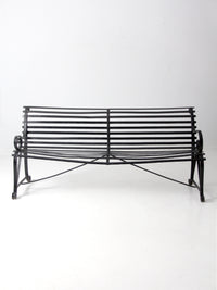 vintage wrought iron bench