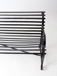 vintage wrought iron bench