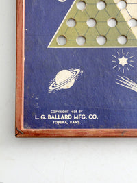 vintage 1938 The Original Star Checkers game board