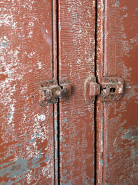antique painted primitive countertop cupboard