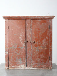 antique painted primitive countertop cupboard
