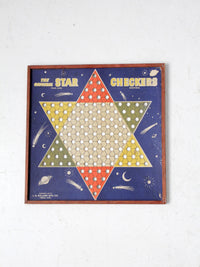 vintage 1938 The Original Star Checkers game board