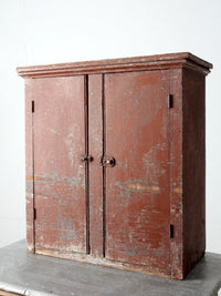 antique painted primitive countertop cupboard
