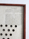 vintage 1938 The Original Star Checkers game board
