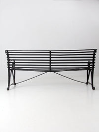 vintage wrought iron bench