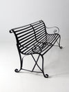 vintage wrought iron bench