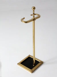 vintage brass fireplace tool set