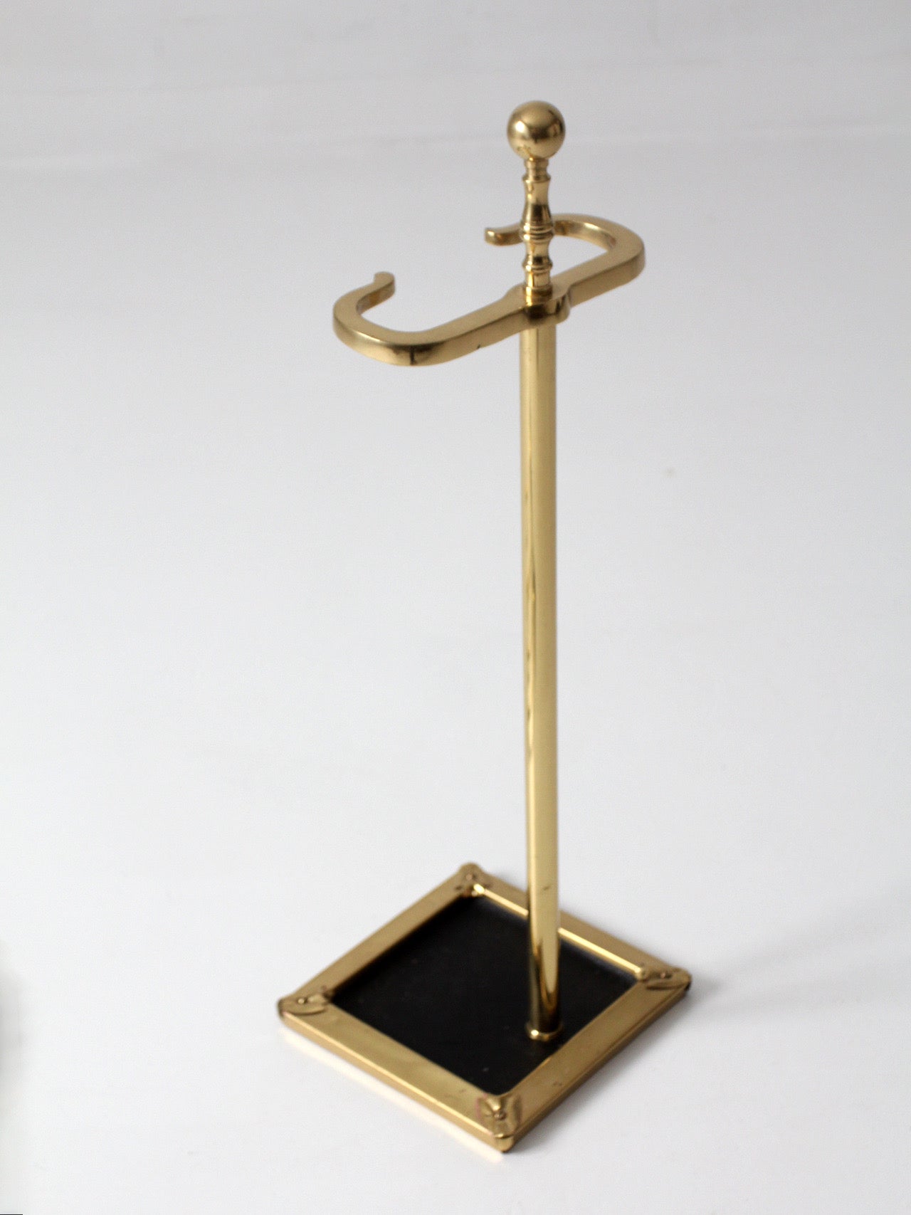 vintage brass fireplace tool set