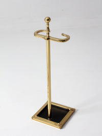 vintage brass fireplace tool set