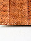 vintage reptile skin accordion hand bag