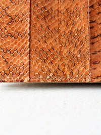 vintage reptile skin accordion hand bag