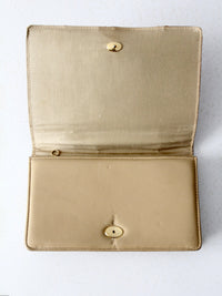 vintage reptile skin accordion hand bag