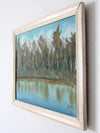 vintage mountain lake landscape painting
