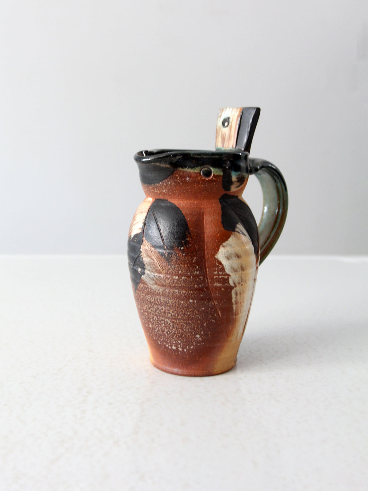 vintage Lee Segal studio pottery pitcher vase