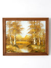 George Whitman birch trees oil painting