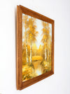 George Whitman birch trees oil painting