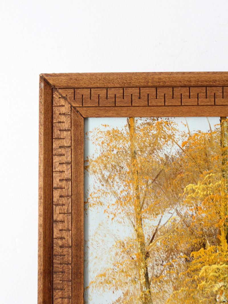 George Whitman birch trees oil painting