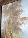 George Whitman birch trees oil painting