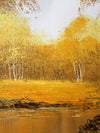 George Whitman birch trees oil painting