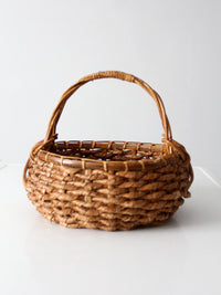 vintage coil basket with handle