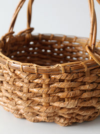 vintage coil basket with handle