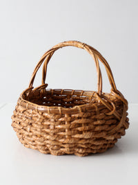 vintage coil basket with handle