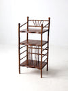 antique bamboo etagere