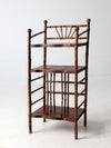 antique bamboo etagere