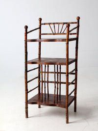 antique bamboo etagere