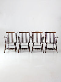 vintage Windsor dining chairs set 4