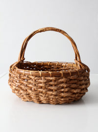vintage coil basket with handle